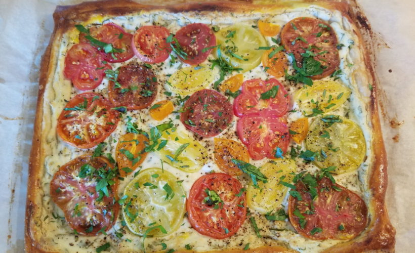 Baked tomato tart